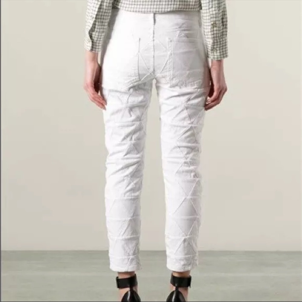 Isabel Marant White Diamond Patchwork /Quilted Je… - image 2